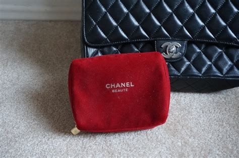 chanel limited-edition signature pouch makeup pouch|vintage chanel makeup bag.